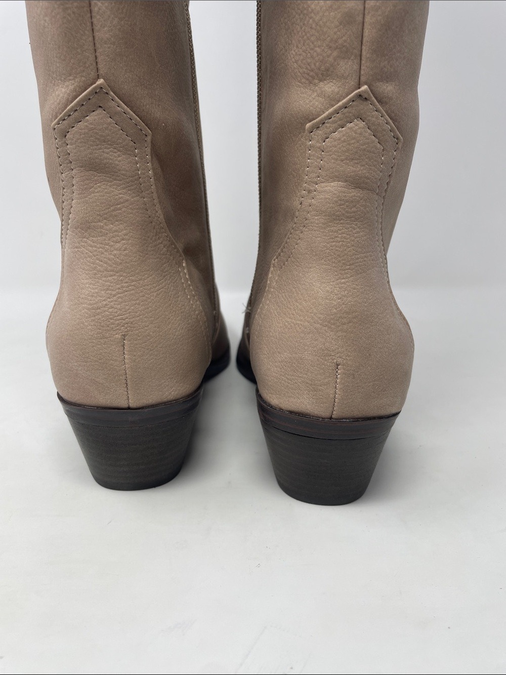 DV Dolce Vita Women's Kit Cowboy Western Knee-High Boots Taupe - NWT - Picture 11 of 15